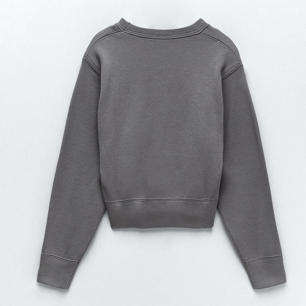BNWT ZARA OVERSIZED SWEATER LONG SLEEVE S - Picture 4 of 7